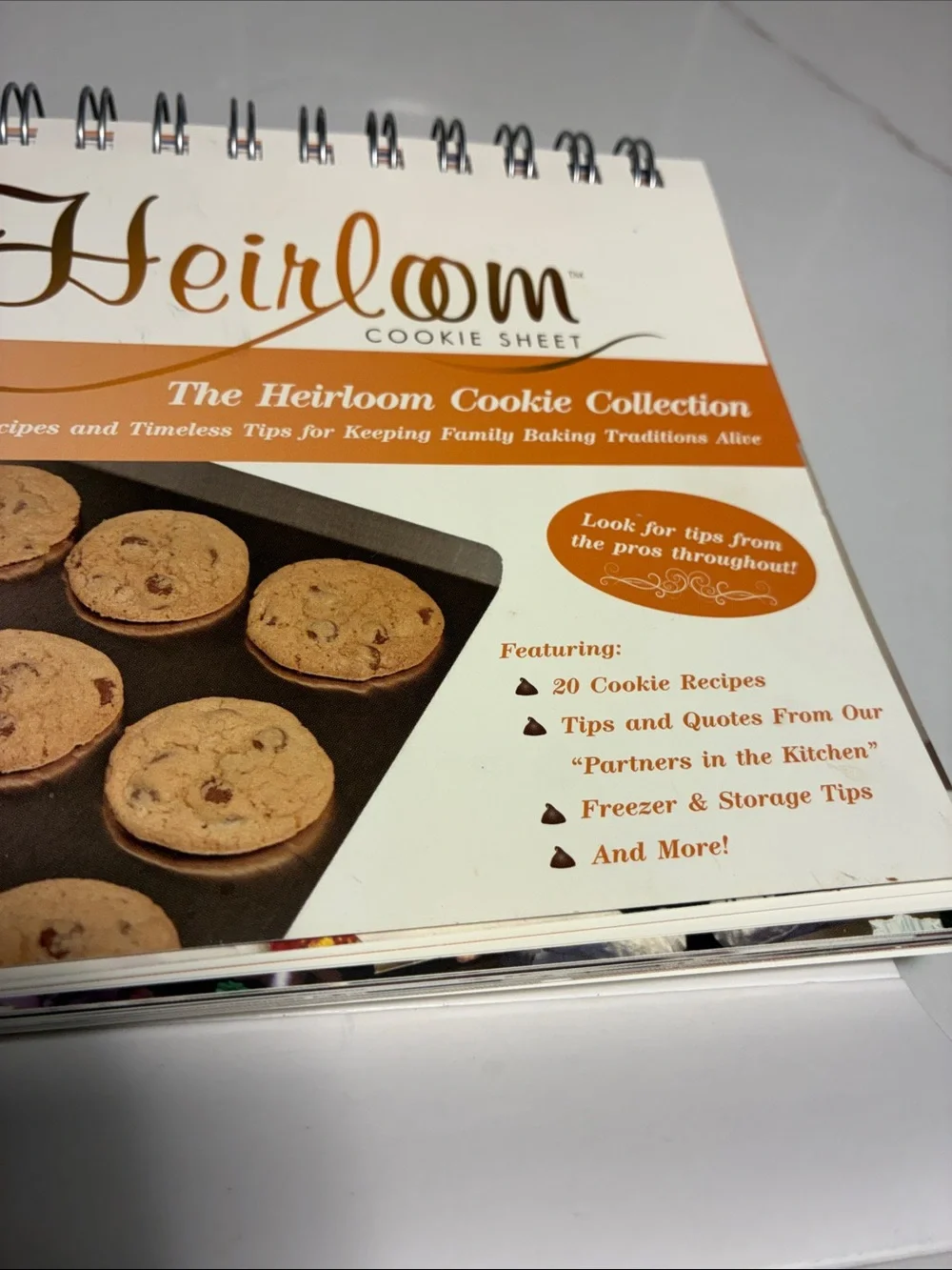 Stainless Cookie Sheet - Silver with recipe book.  Heirloom.